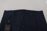 Chinos chic slim en bleu