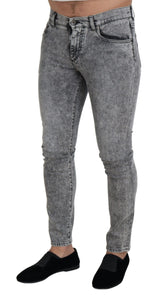 Denim gris de fit chic Slim Fit