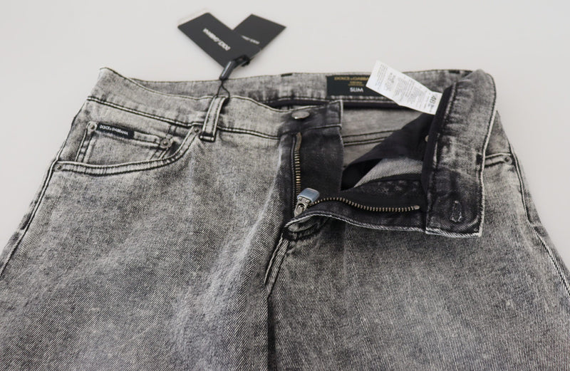 Denim gris de fit chic Slim Fit