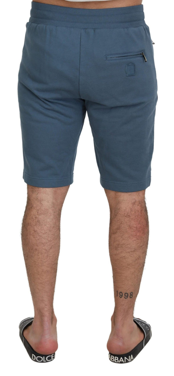 Elegante blaue Bermuda -Shorts - Regelmäßige Passform