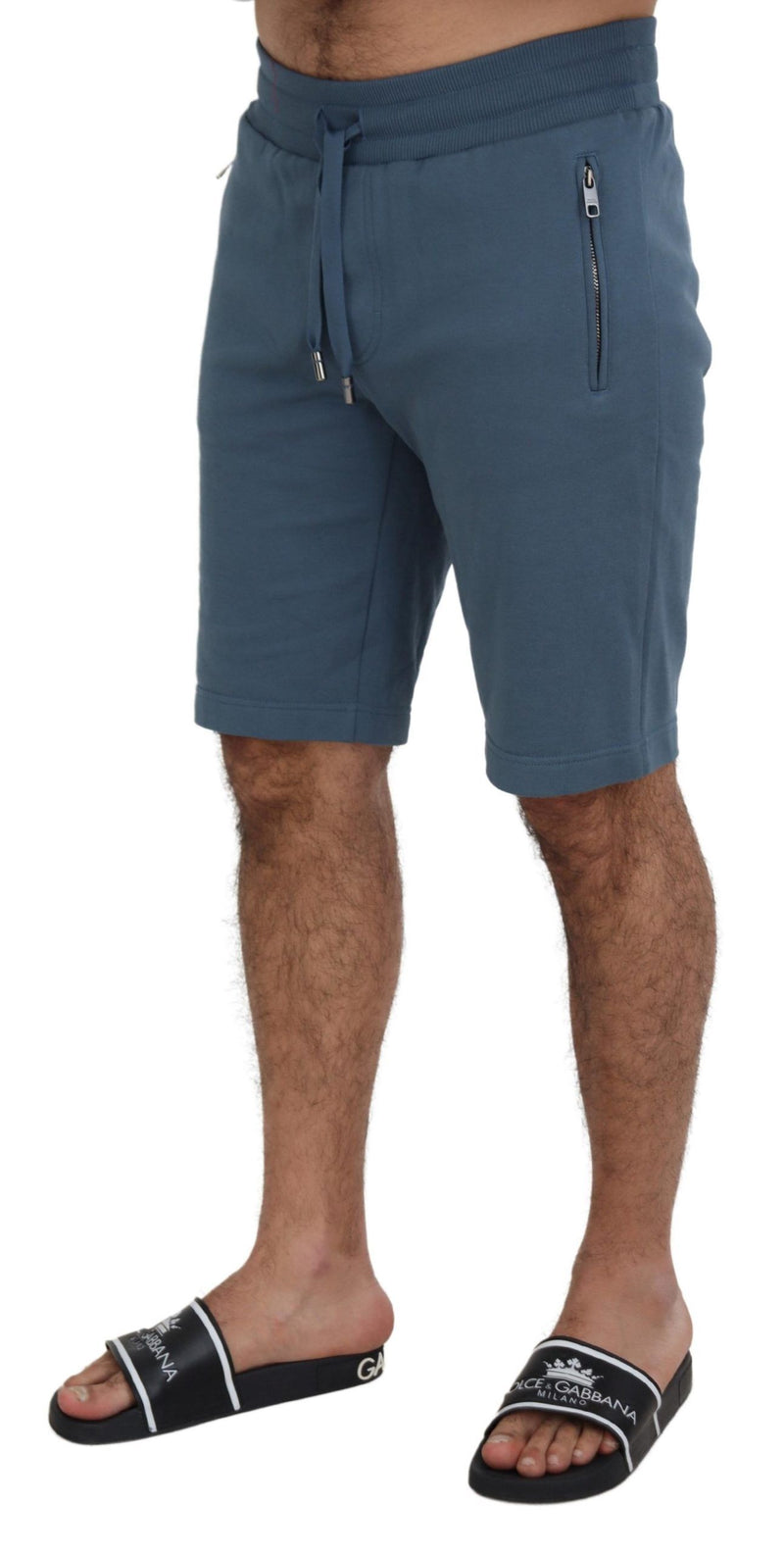 Elegante blaue Bermuda -Shorts - Regelmäßige Passform