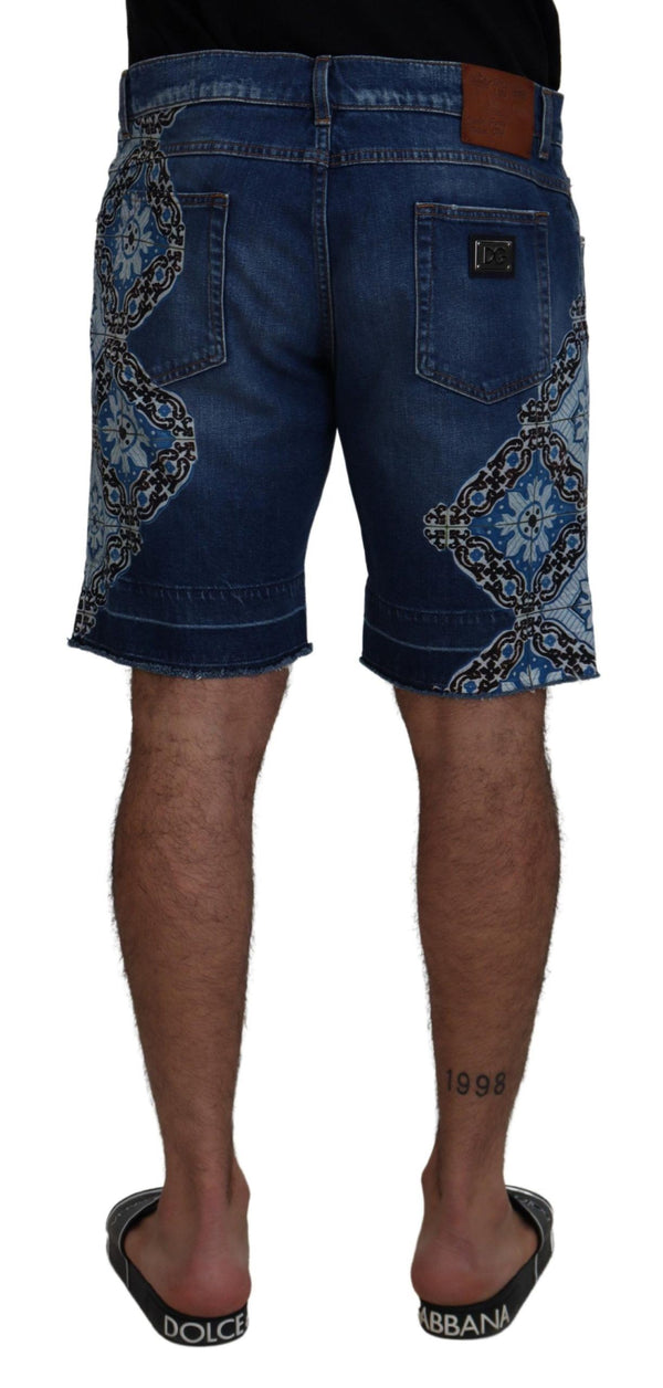 Elegante schlanke Fit -Denim -Shorts