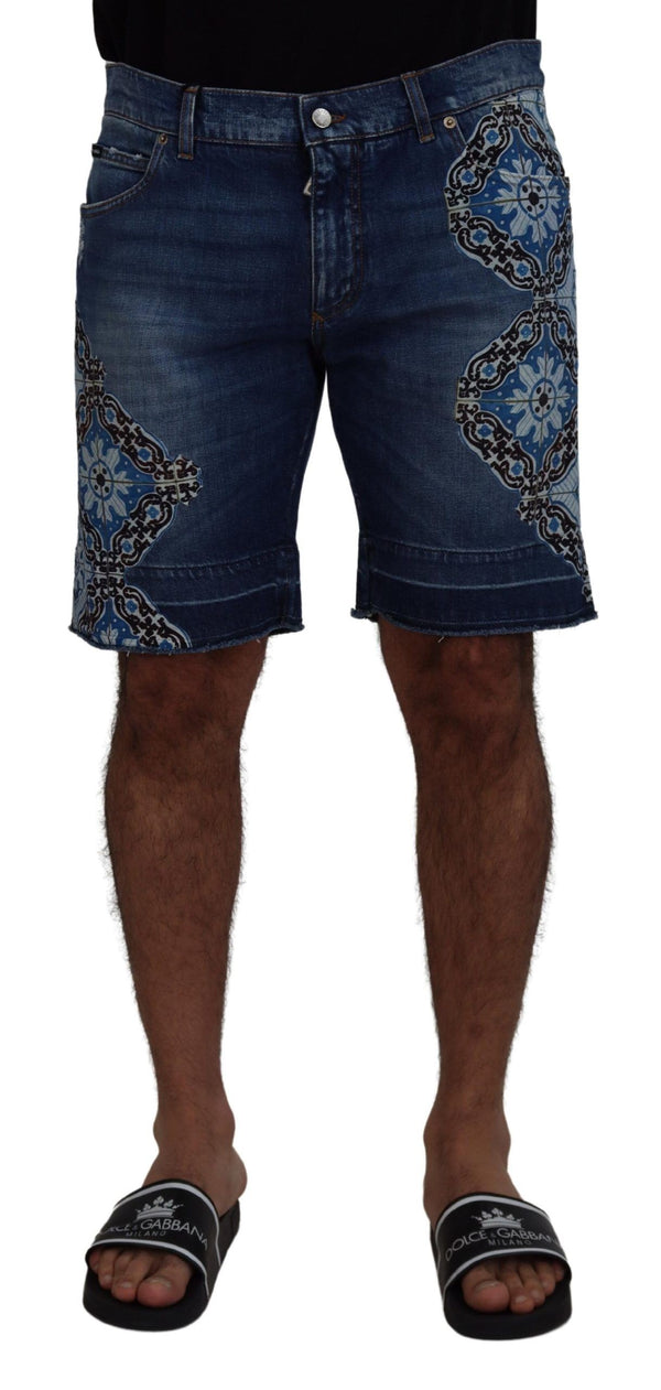 Elegante schlanke Fit -Denim -Shorts