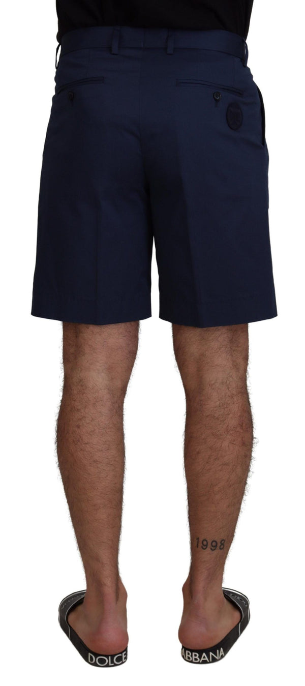 Short chino bleu élégant - ajustement régulier