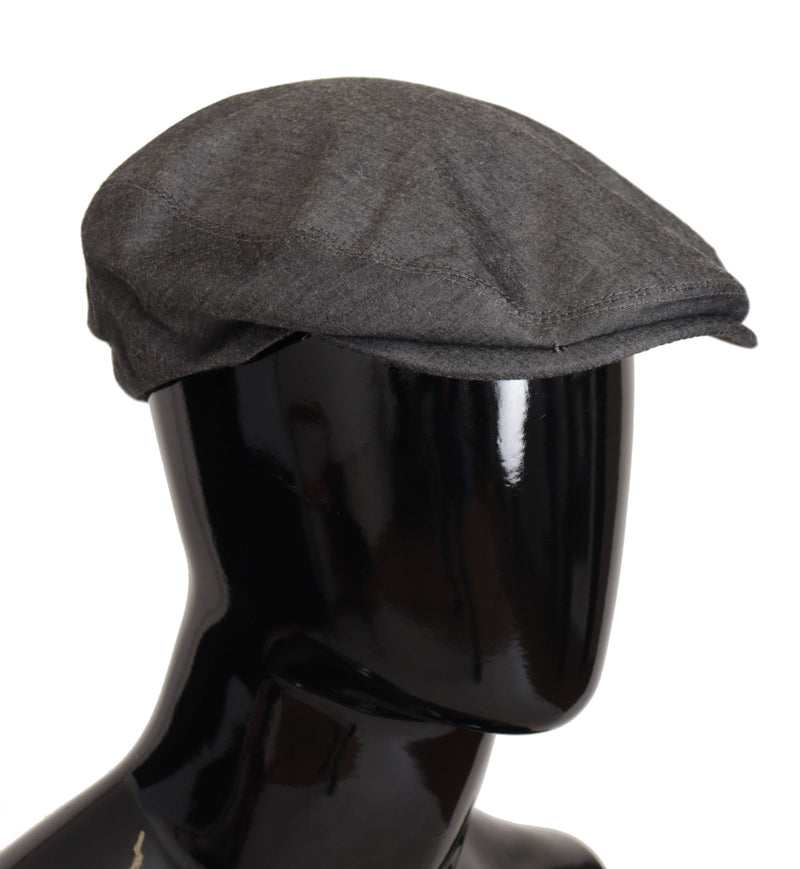 Elegante cappello da giornale grigio