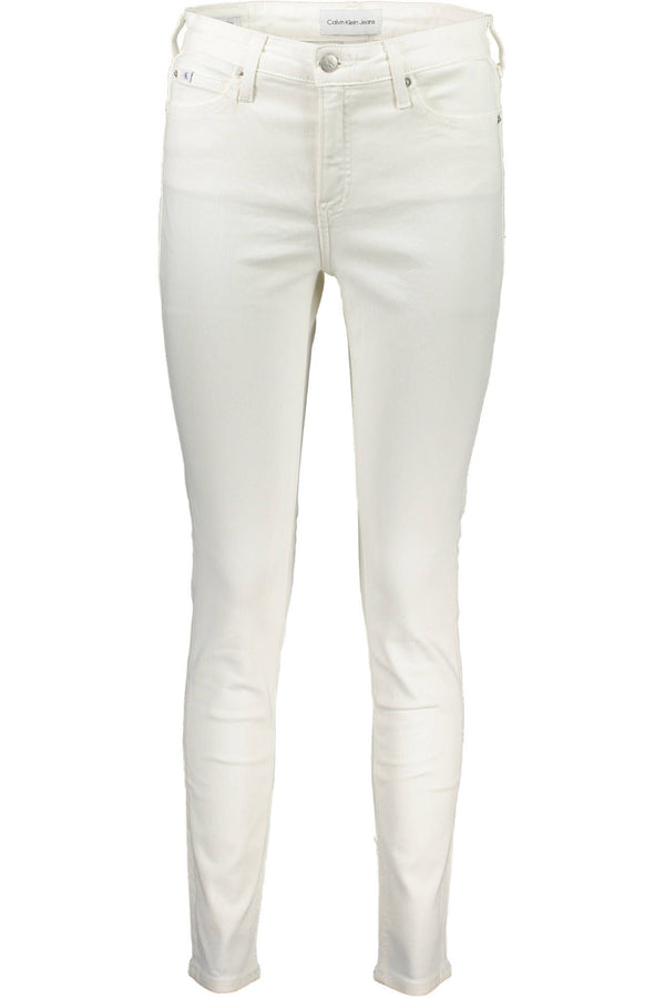 White Cotton Women Jeans