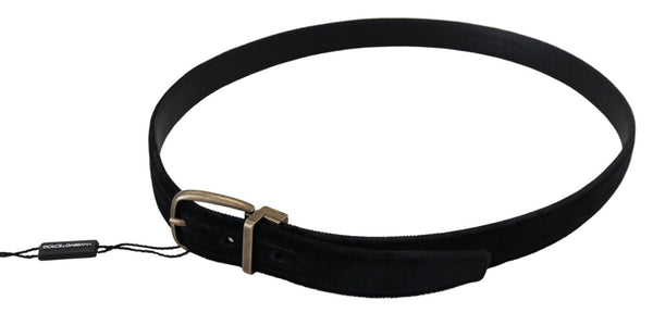 Ceinture en cuir noir élégant