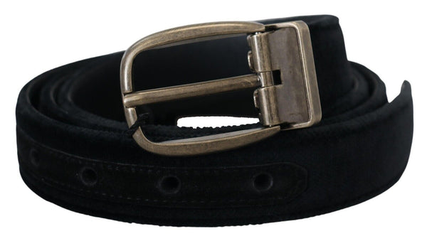 Ceinture en cuir noir élégant