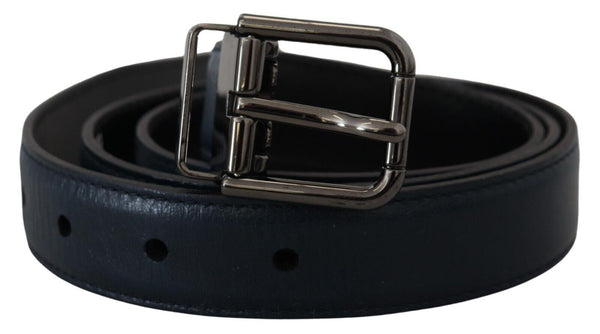 Ceinture en cuir bleu foncé élégant