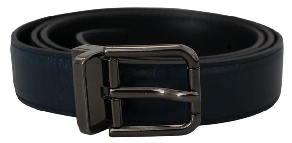 Ceinture en cuir bleu foncé élégant