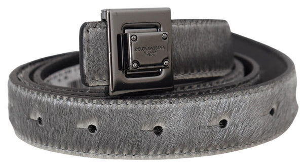 Ceinture de créateurs en cuir en argent élégant