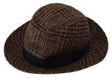 Elegante sombrero fedora marrón - accesorio chic de invierno