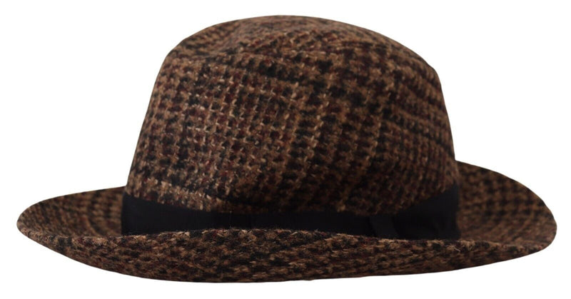 Elegante cappello di fedora marrone - accessorio invernale chic