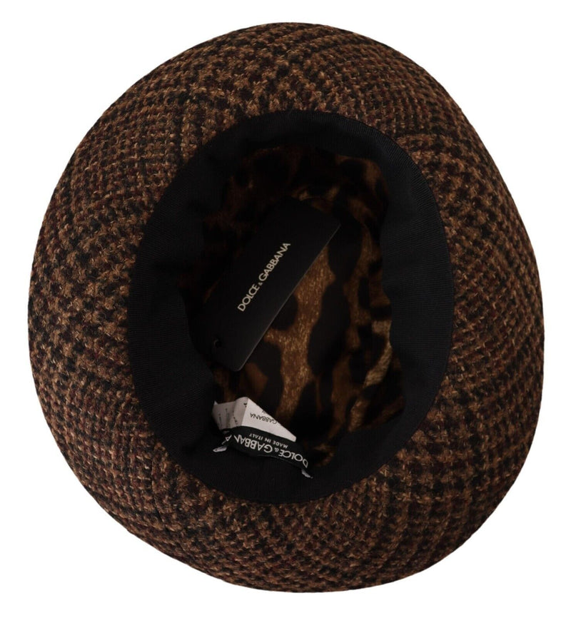 Élégant chapeau Fedora brun - Accessoire d'hiver chic