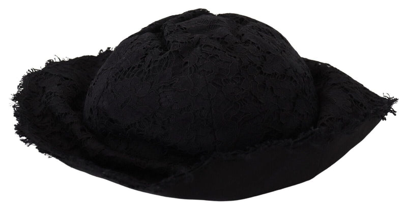 Elegante cappello da design nero pronto per il sole