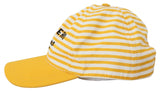 Elegante cappellino da baseball in cotone a strisce