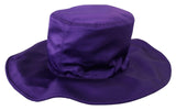 Elegante cappello di seta viola