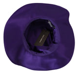 Elegante cappello di seta viola