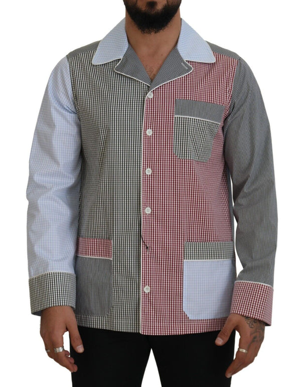 Multicolor-Baumwoll-Button-Down-Schlafhaus