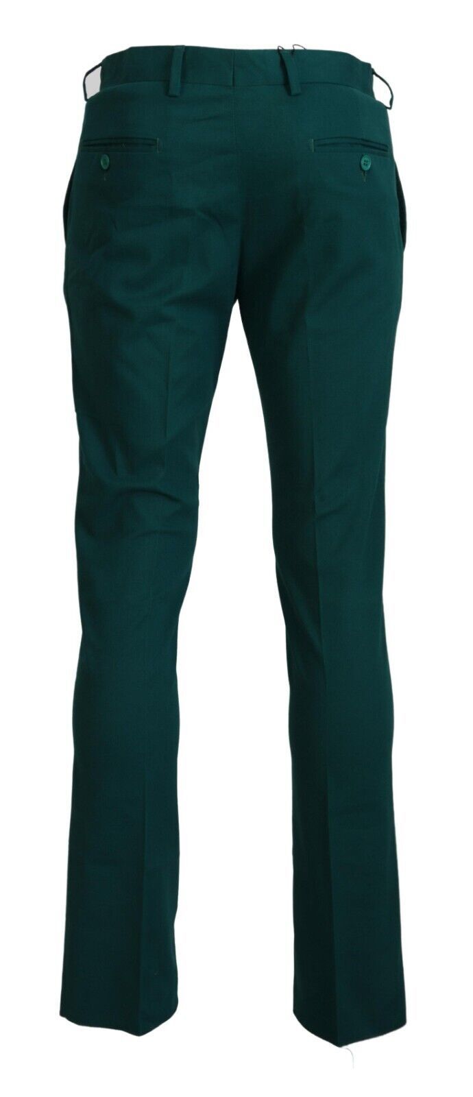 Pantalon en coton vert sur mesure élégamment sur mesure