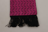 Élégant Magenta Silk Men's Scarf Wrap