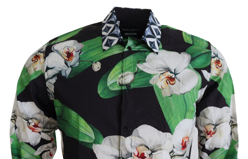 Floral Elegance Slim Fit Dress Shirt