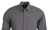 Camisa de algodón formal elegante Fit Fit Fit