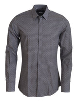 Camisa de algodón formal elegante Fit Fit Fit