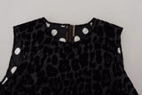 Elegant Leopard Pattern Mini Shift Robe