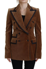 Elegante doppelte braune Blazerjacke