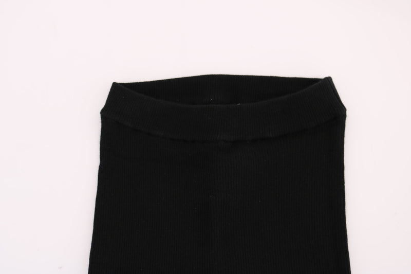 Eleganti pantaloni in cashmere neri