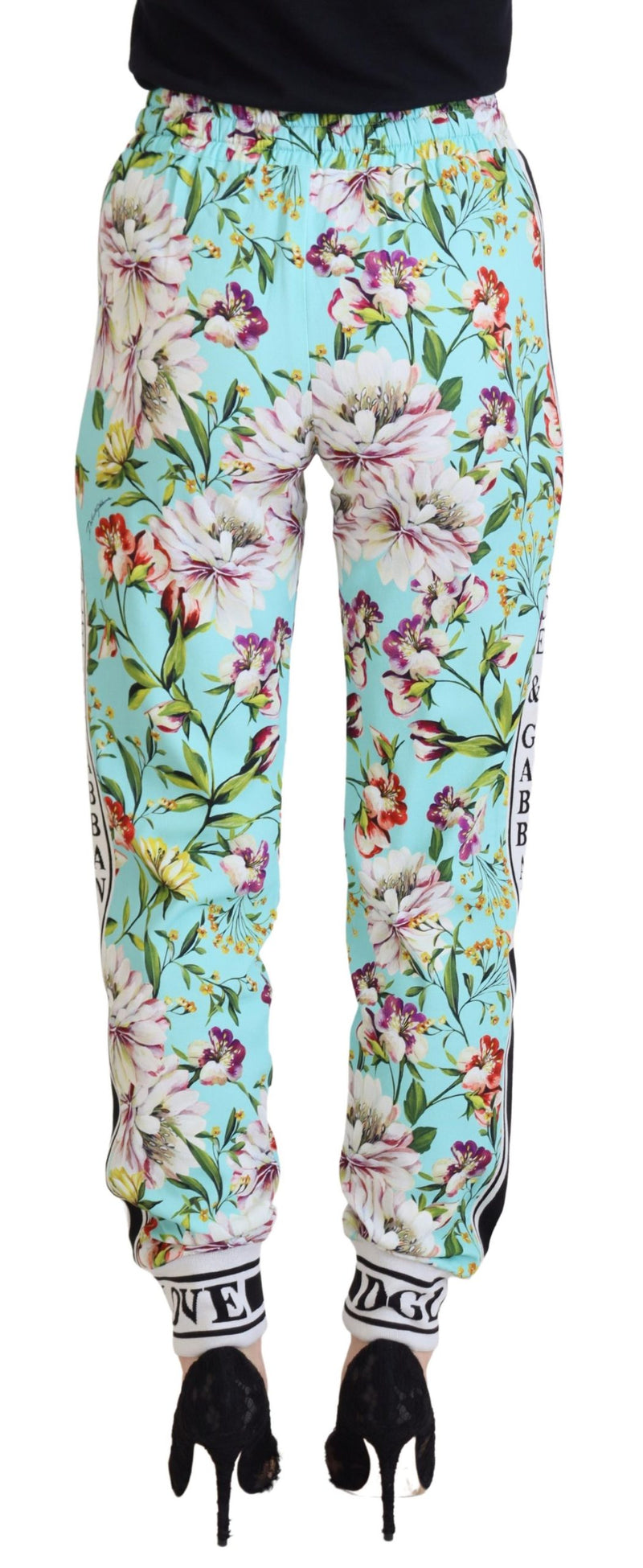 Elegantes pantalones de viscosa multicolor