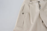 Pantalones de algodón beige elegantes para una elegante comodidad