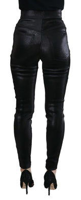 Elegant Black Denim Pants - Tailored Fit