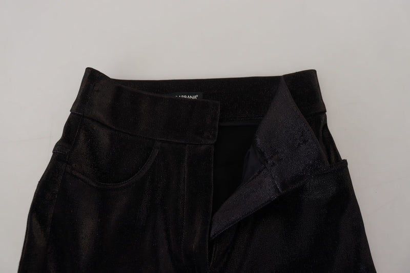 Élégant pantalon en denim noir - ajustement sur mesure