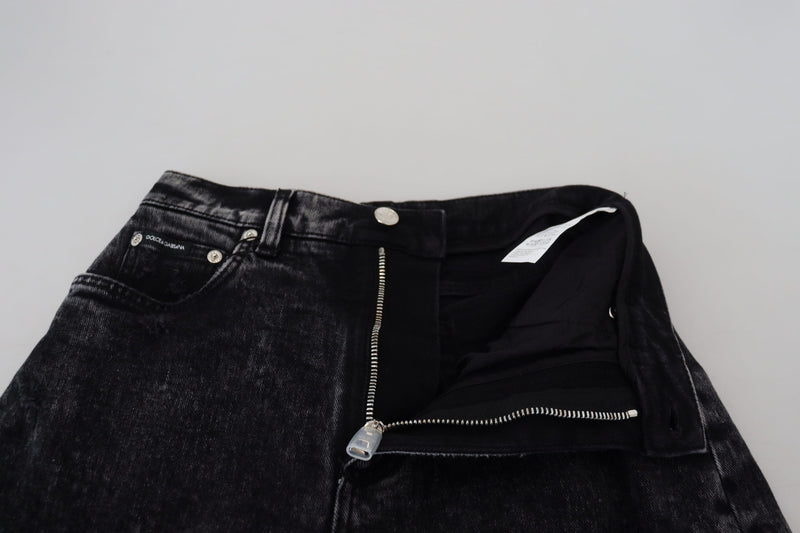 Pantalon élégant en denim noir