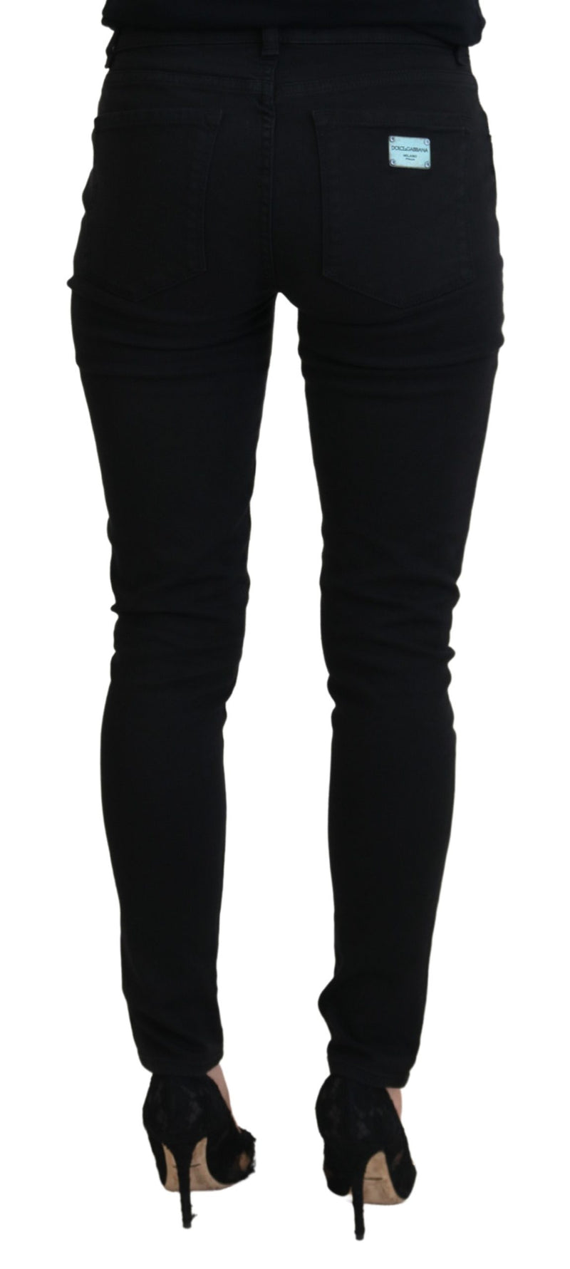 Chic Black Denim Pants – Timeless Elegance