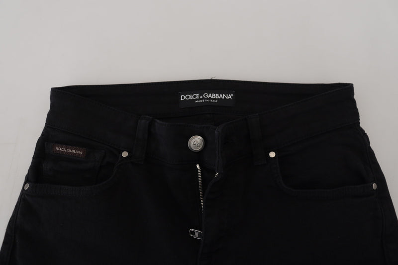 Pantalon de jean noir chic - élégance intemporelle