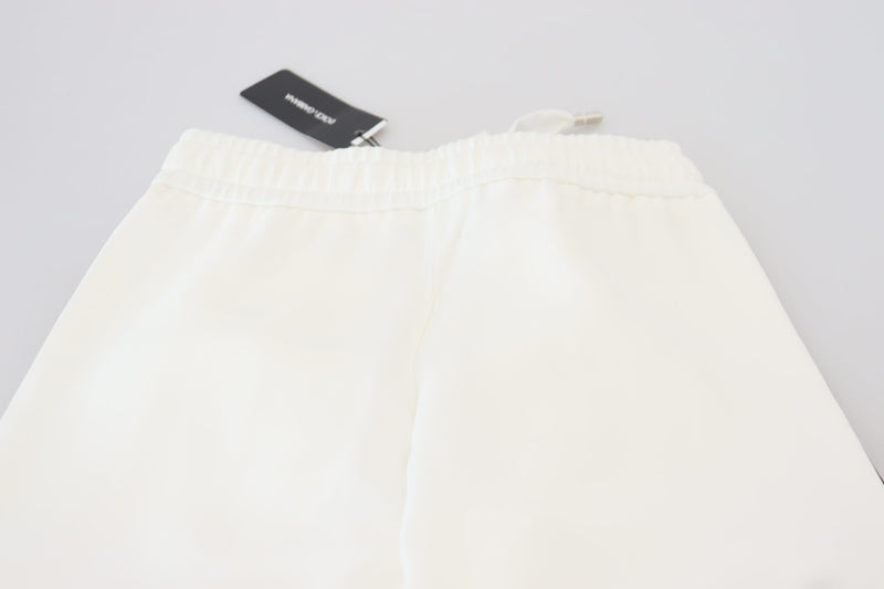 Pantalones de corredor blanco elegante para comodidad elevada