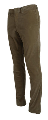 Elegantes pantalones casuales marrones