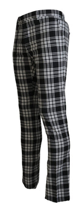 Elegantes pantalones de algodón puro negro para hombres