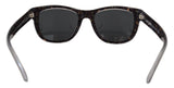 Elegante schwarze Acetat -Sonnenbrille für Frauen