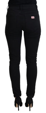 Elegante schwarze Jeanshose