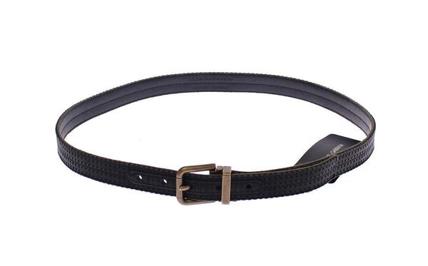 Ceinture pour hommes en cuir en cuir bleu élégant