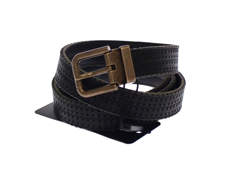 Ceinture pour hommes en cuir en cuir bleu élégant