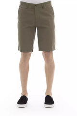 Shorts élégants des Bermudes Army avec fermeture de bouton