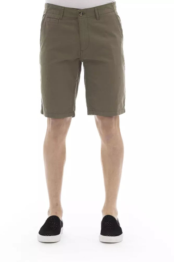 Sleky Shorts de bermudas del ejército con cierre de botones