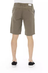 Shorts di Bermuda dell'esercito elegante con chiusura dei pulsanti