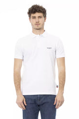 Polo en coton blanc chic avec broderie élégante