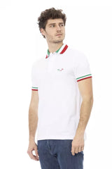 Polo à col tricolore chic